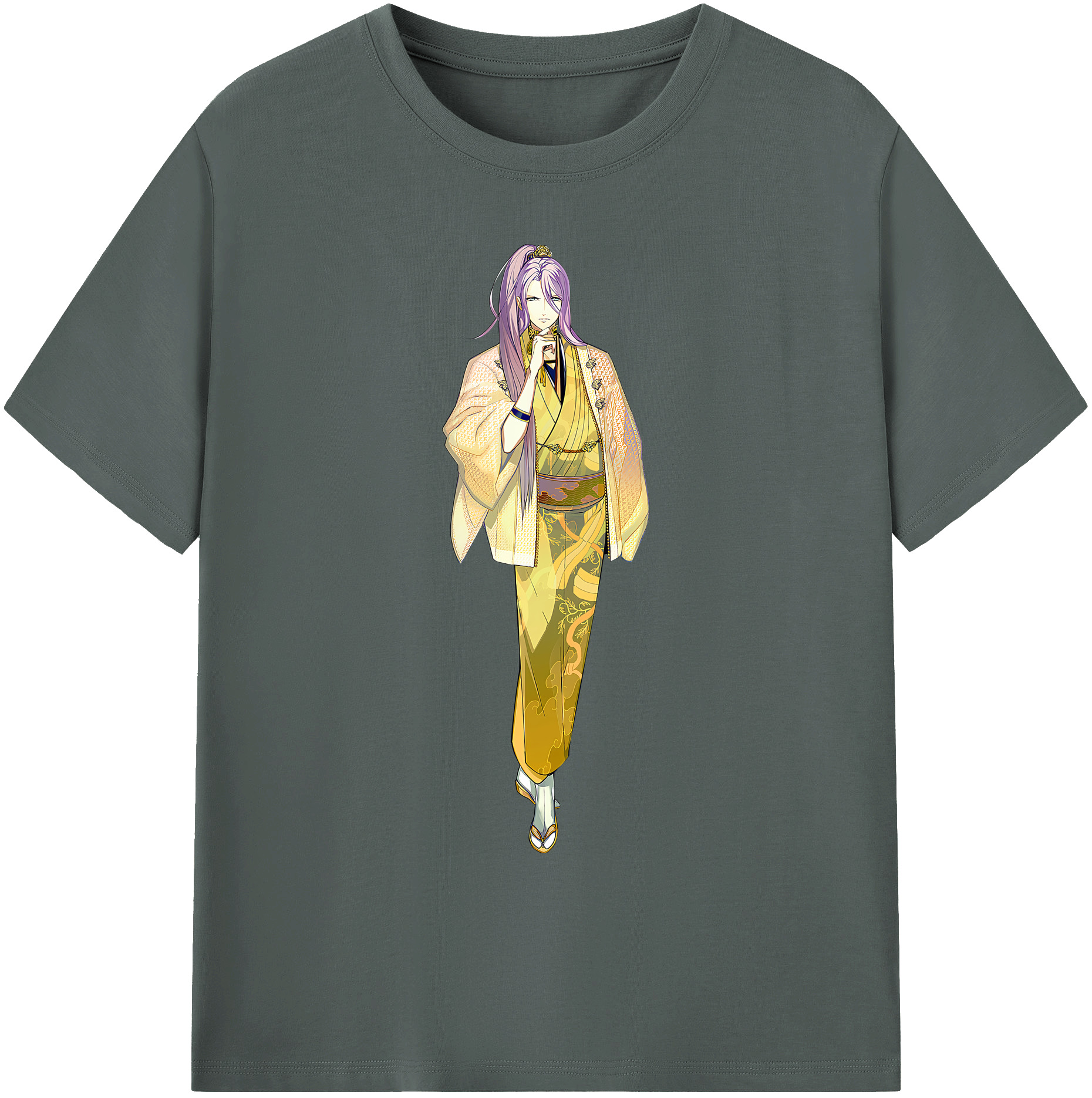 （画像用） 刀剣乱舞 Touken Ranbu 綿100％ メンズ半袖Tシャツ｜肌触りやわらか＆通気性